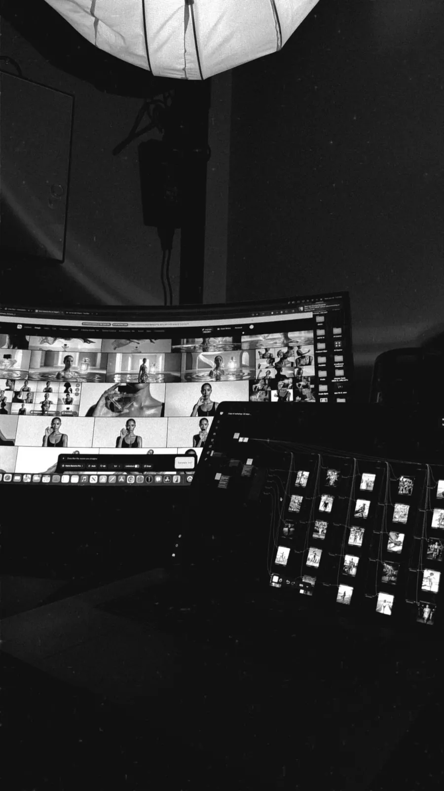 Ronald testing AI workflows and editing systems in the Lab